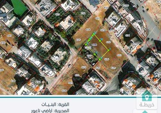  أرض تنظيم سكني ج  793 متر مربع واصل جميع الخدمات للبيع في البنيات من المالك مباشرة بقوشان مستقل