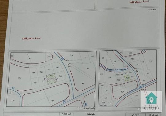 قطعة أرض مميزة في مشروع زيتونة الغرب مساحة ٩٠٠ متر مربع في منطقة القصير بين مرج الحمام والظهير للبيع