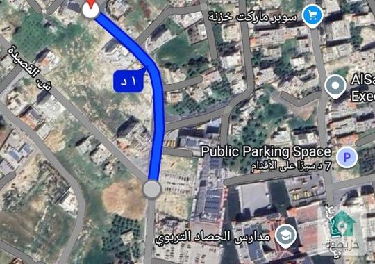 ارض للبيع البنيات قرب مدارس الحصاد واجهة كبيرة 