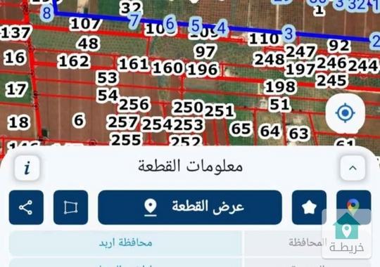 ارض للبيع الرمثا طريق بشرى 
